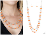 Essentially Earthy - Orange Necklace