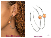 Treasure Seeker - Orange Hoop Earring