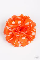 Polka Posy - Orange Hair Clip