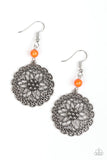 Full Floral - Orange Earring