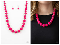 Chunky Hot Pink Matching Set