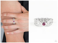 Extra Side Of Elegance - Pink Ring