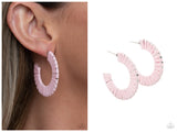 A Chance of RAINBOWS - Pink Hoop Earring