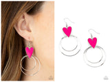 Happily Ever Hearts - Pink Earring