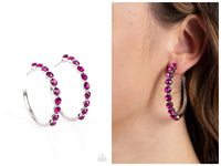 Photo Finish - Pink Hoop Earring