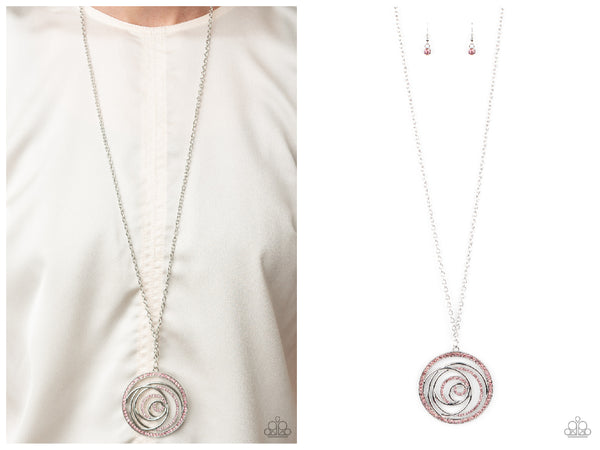 Subliminal Sparkle - Pink Necklace