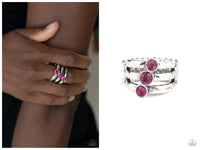 Triple The Twinkle - Pink Ring