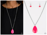 So Pop-YOU-lar - Pink Necklace