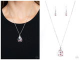 Stormy Shimmer - Pink Necklace