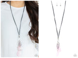 Fundamentally Flirtatious - Pink Necklace
