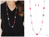 Glossy Glamorous - Pink Necklace
