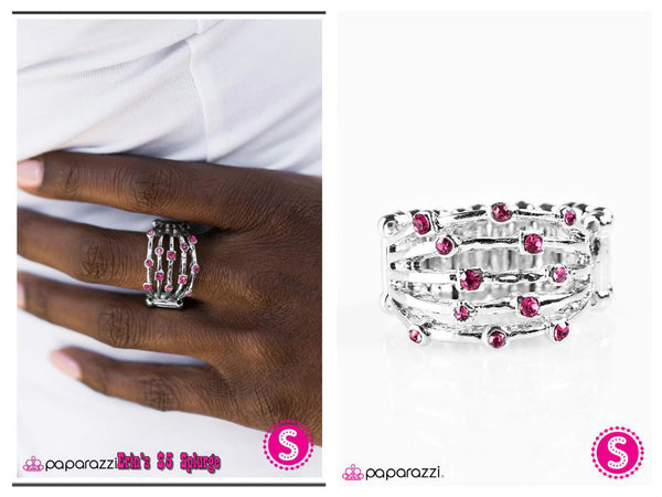 Sporadic Sparkle - Pink Ring