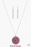 Colorful Carousels - Pink Necklace