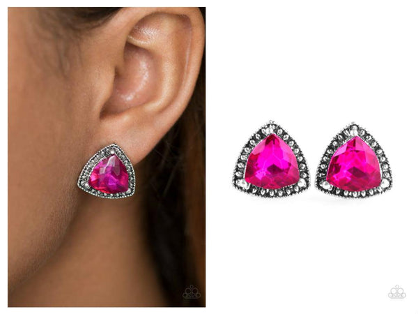 Daringly Duchess - Pink Post Earring