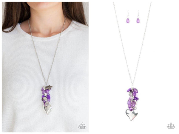 Beach Buzz - Purple Necklace