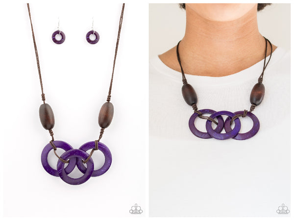 Bahama Drama - Purple Necklace