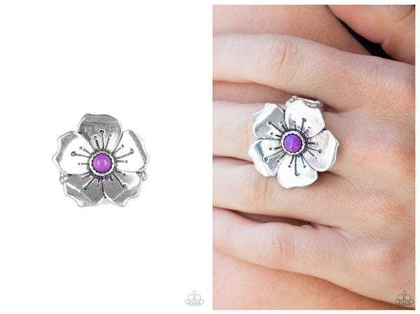 Boho Blossom - Purple Ring