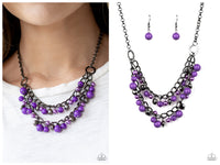 Purple and Gunmetal Set