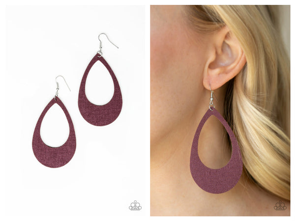 What a Natural - Purple Earring