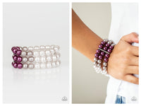 Purple and White Pearl Matching Set