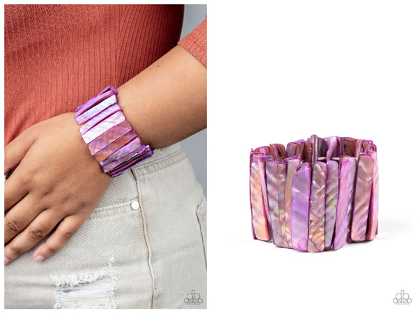 Beach Blast - Purple Bracelet