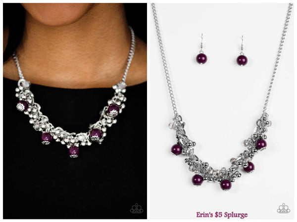 A Pop Of Posh - Purple Necklace