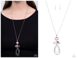 Modern Day Demure - Purple Necklace