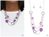 Oceanside Spa - Purple Necklace