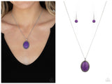Tranquil Talisman - Purple Necklace