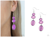 Tiers Of Tranquility - Purple Earring
