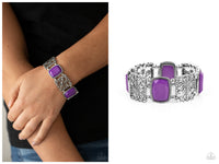 Colorful Coronation - Purple Bracelet