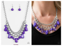 Brazilian Bay - Purple Necklace