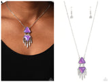 Under the FRINGE - Purple Necklace