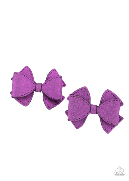 Dont BOW It - Purple Hair Clip