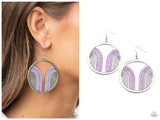 Delightfully Deco - Purple Earring
