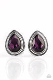 The Deluxe - Purple Post Earring