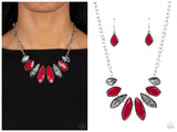 Crystallized Couture - Red Necklace