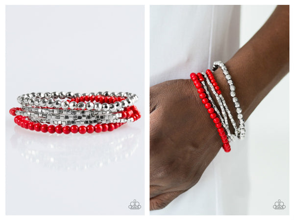 Colorfully Chromatic - Red Bracelet