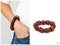 Caribbean Castaway - Red Bracelet