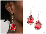 Royal Recognition - Red Earring