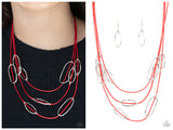 Check Your CORD-inates - Red Necklace
