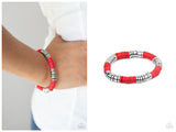 Stacked In Your Favor - Red Bracelet