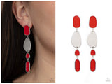 Deco By Design - Red Post Earring