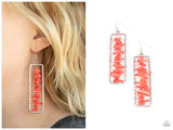 Don’t QUARRY, Be Happy - Red Earring