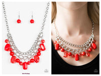 Brazilian Bay - Red Necklace