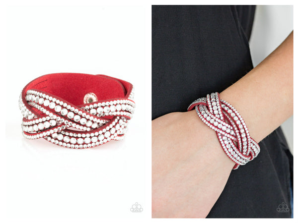 Bring On The Bling - Red Bracelet