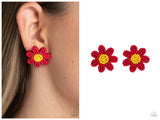 Sensational Seeds - Red Post Earring