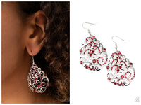 Winter Garden - Red Earring