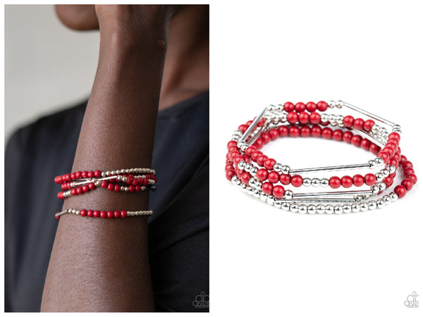 BEAD Between The Lines - Red Bracelet