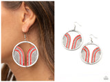 Delightfully Deco - Red Earring